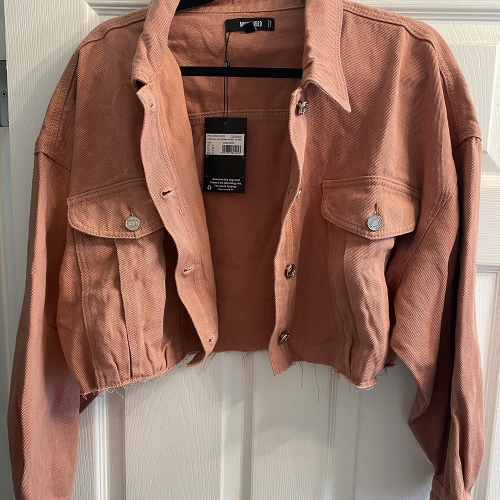 NWT: Missguided Cropped Denim Jacket